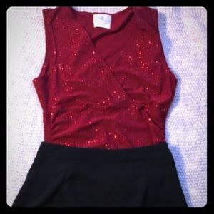 Red Sparkle blouse